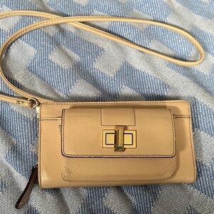 Tignanello Leather Crossbody Wallet Bag